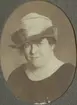 Anna Mörk (Mrk). Ur album Kurskamrater som delade ljuvt och lett, på Telegrafkursen i Stockholm 1920.