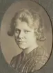Elsa Nilsson (Irt). Ur album Kurskamrater som delade ljuvt och lett, på Telegrafkursen i Stockholm 1920.