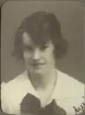 Astrid Nordstrand (Awi). Ur album Kurskamrater som delade ljuvt och lett, på Telegrafkursen i Stockholm 1920.