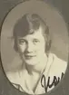 Gerda Nordahl (Ney). Ur album Kurskamrater som delade ljuvt och lett, på Telegrafkursen i Stockholm 1920.