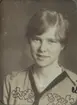 Margit Wickström (big). Ur album Kurskamrater som delade ljuvt och lett, på Telegrafkursen i Stockholm 1920.