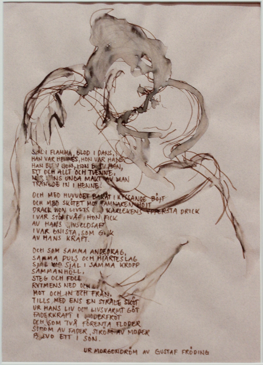 Kärlekspar och text