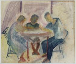 Kring bordet [Målning]