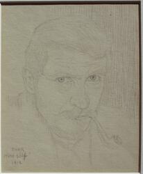 Självporträtt "Himself" [Teckning]