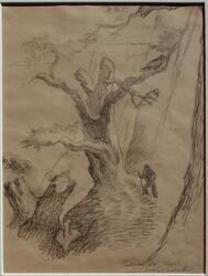 Vandrare och fåglar [Teckning]