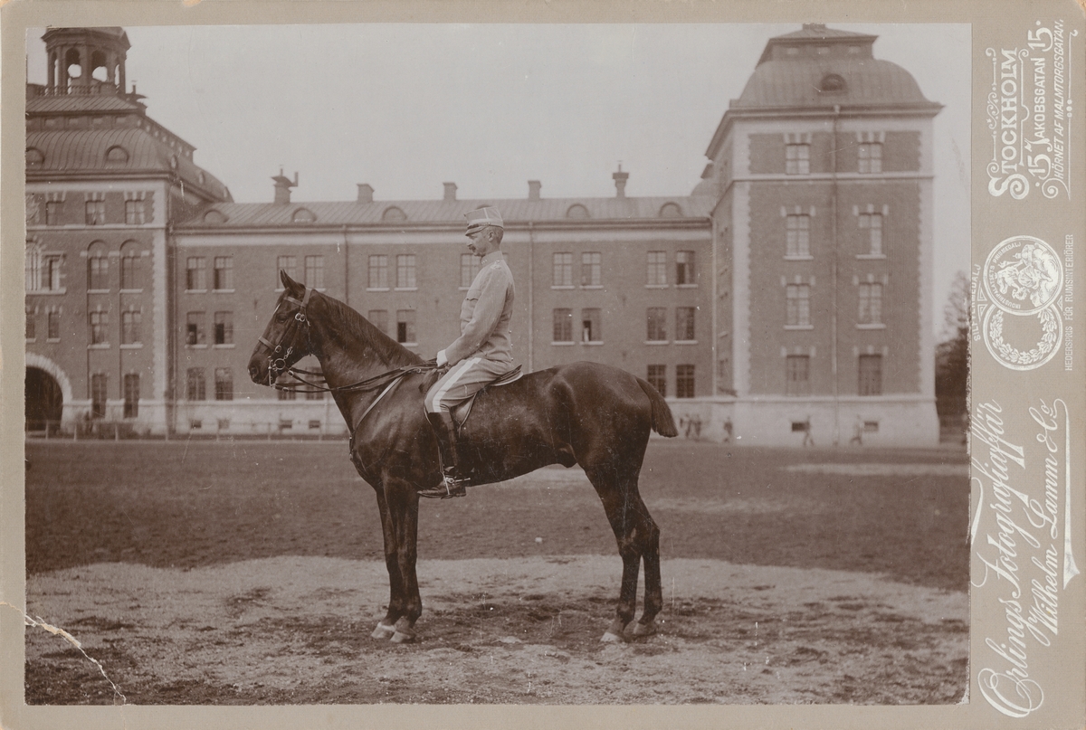 Porträtt av Gustaf Adolf Boltenstern, ryttmästare vid Livgardet till häst K 1.