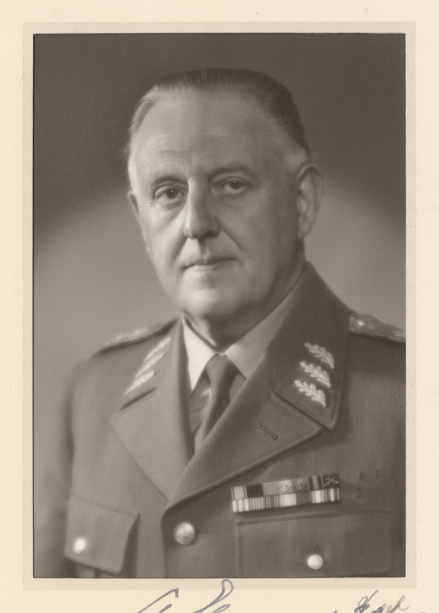 Porträtt av generallöjtnant och arméchef Carl August Ehrensvärd.