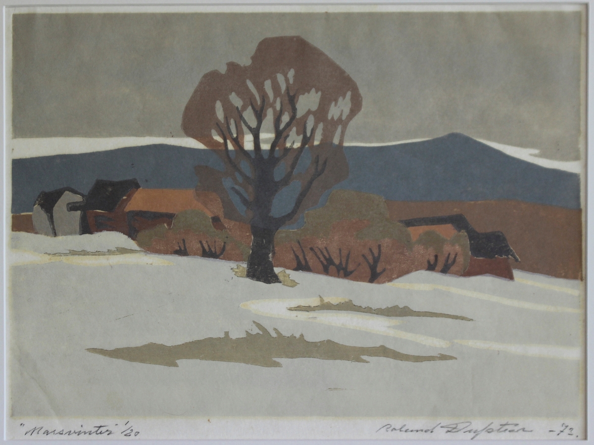 Marsvinter [Träsnitt]