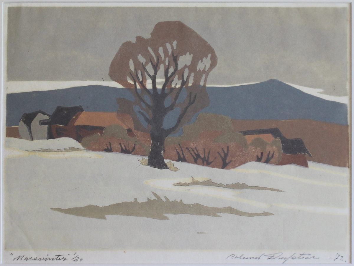 Marsvinter [Träsnitt]