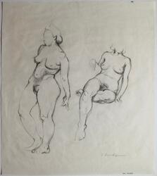 Modellstudier [Teckning]