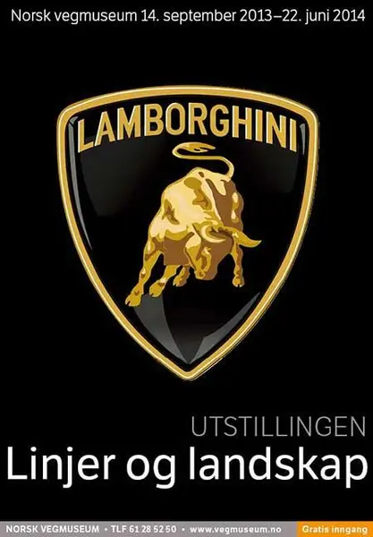 Plakat til utstillingen Linjer og landskap