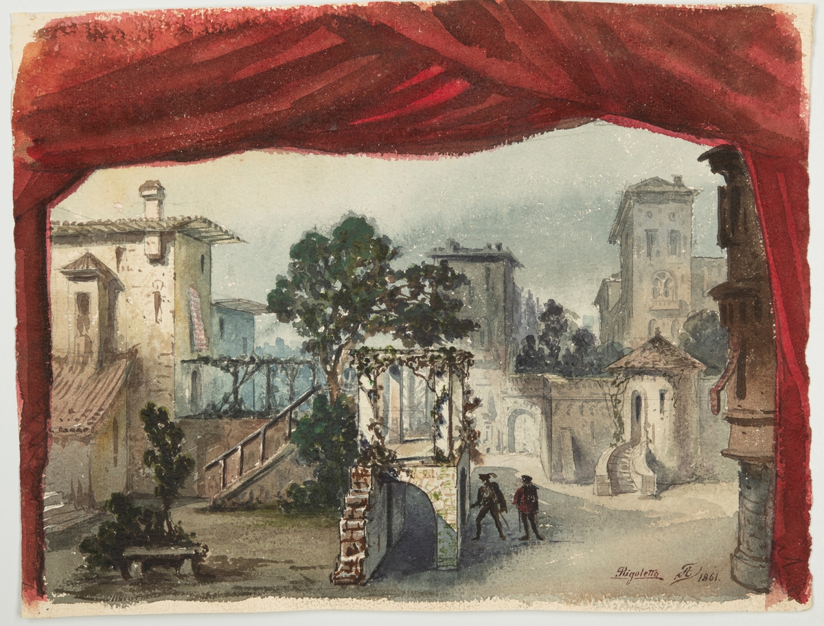 Scenbild ur Rigoletto 