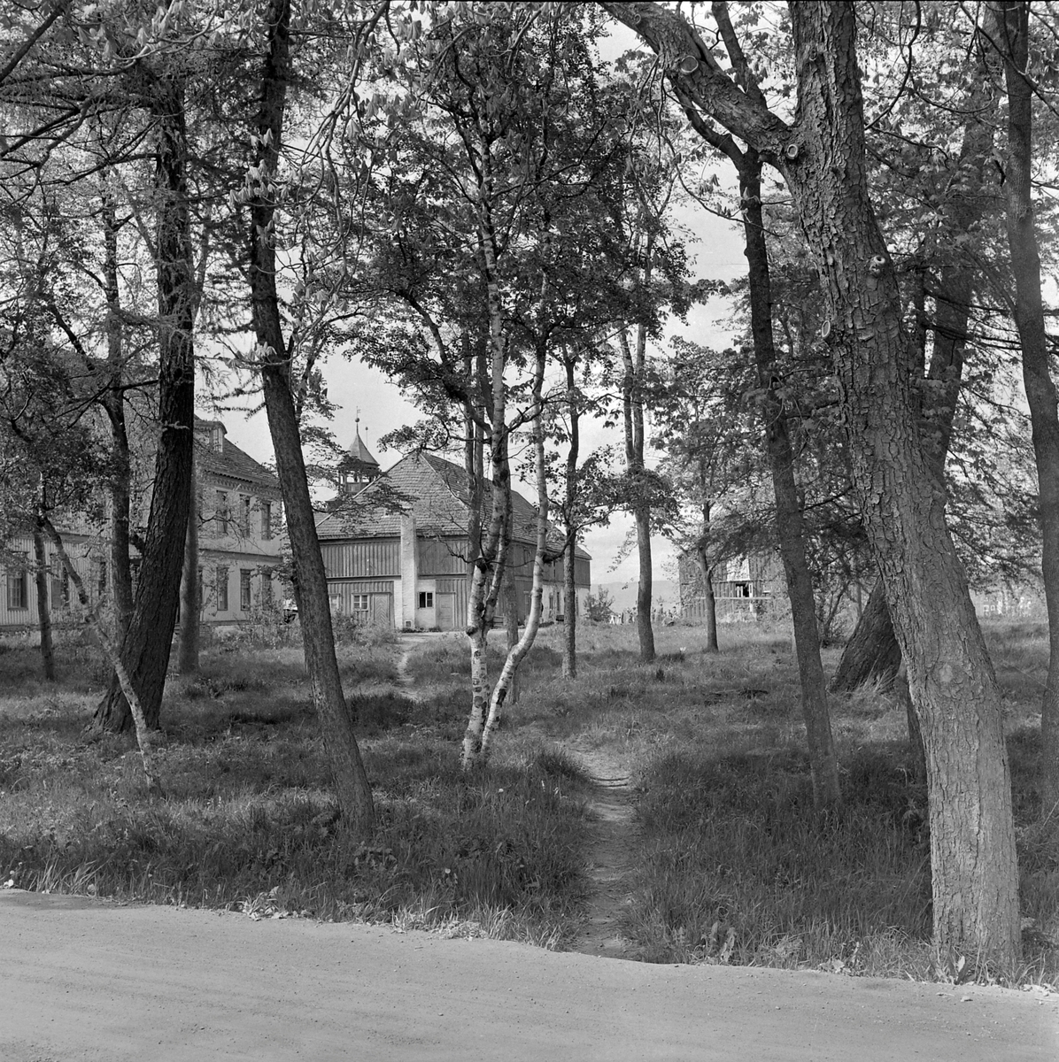 Lade gård, gårdsanlegg/skolebygning