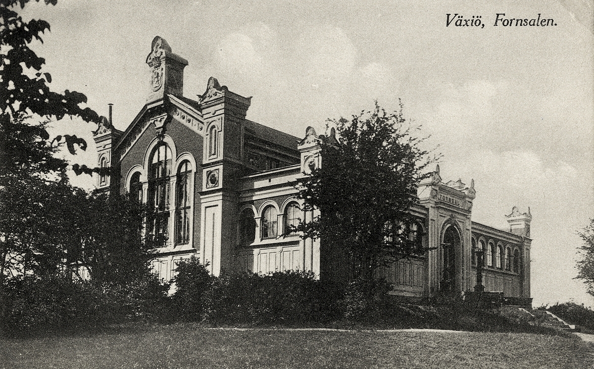 Smålands fornsal (Smålands museum), Växjö, fr. sydost, 1910.