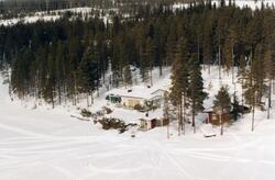 Helikopterbild. Bostadshus.