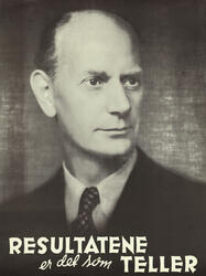 Plakat DNA. Resultatene er det som teller. Portrett av Einar