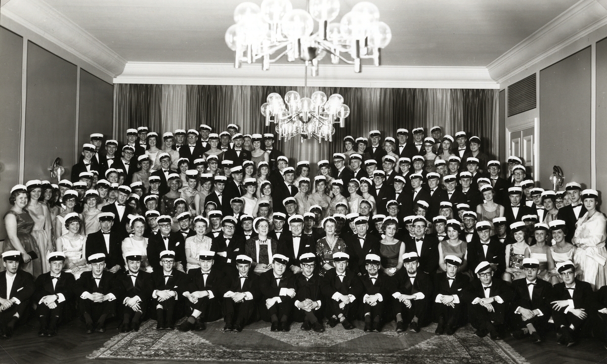 Studentbalen på Växjö stadshotell, våren 1963.