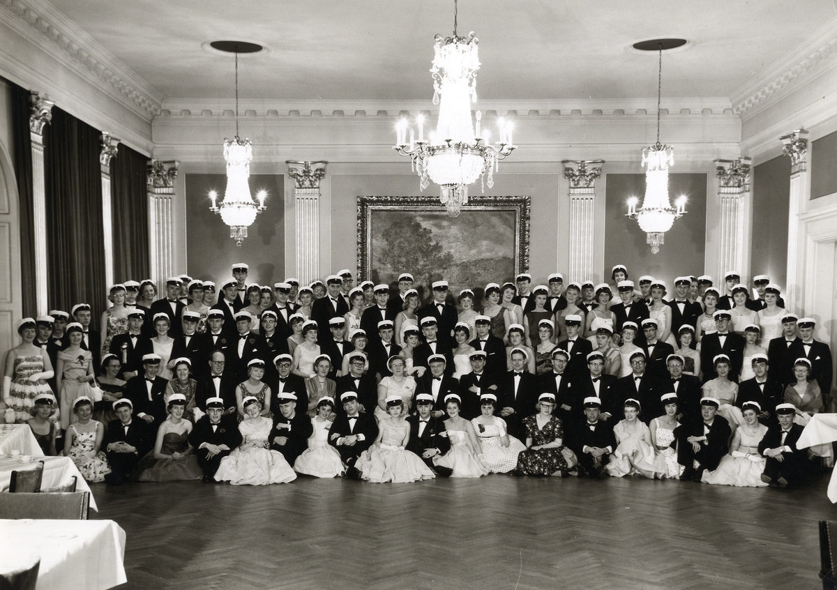 Studentbalen på Växjö stadshotell, våren 1959.