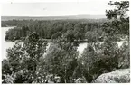 Västervåla sn, Fagersta kn, Ängelsberg.
Utsikt mot Oljeön, 1936.