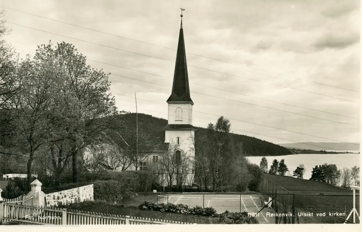 Nes kirke, Brandbu. Seks postkort