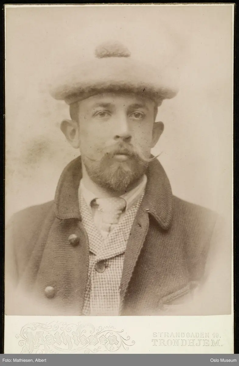portrett, mann, brystbilde, lue