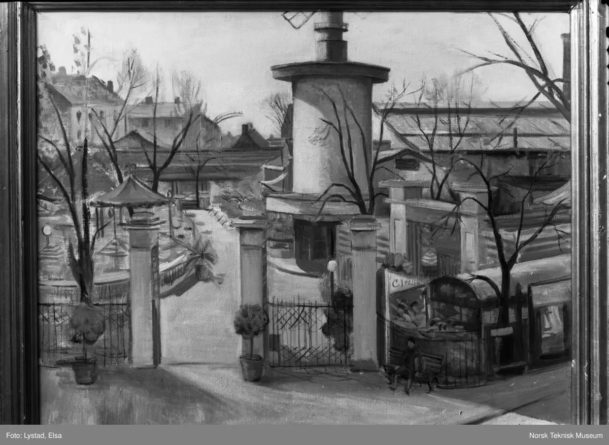 Maleri signert Elsa Lystad '32