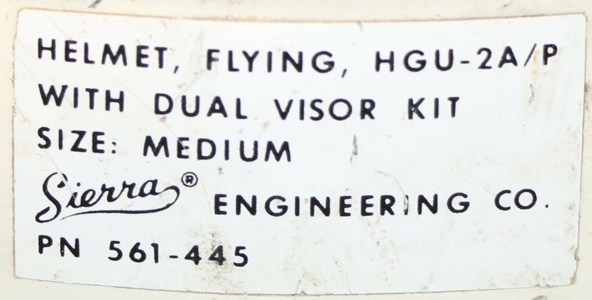 Dual Visor Flying Helmet HGU-2A/P