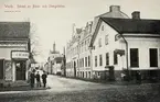 Storgatan i korsningen Bäckgatan, ca. 1905.