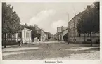 Kungsgatan, Växjö, i korsningen Norra Esplanaden. Sett söderut. 1920-tal.