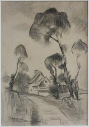 Landskap [Teckning]