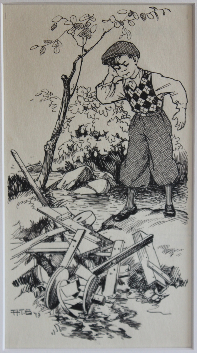 "Vem hade gjort detta" [Teckning]