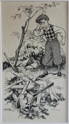 "Vem hade gjort detta" [Teckning]