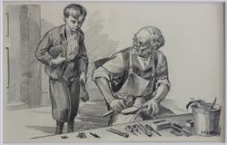 "Nyss hade allt sett så ljust ut," [Teckning]