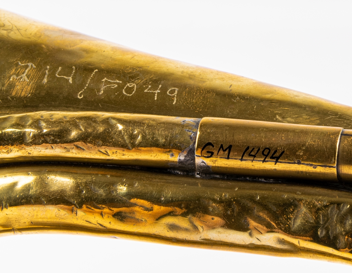 Postsignalhorn, av mässing.