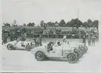 Biltävling, Frankrike.
Fotografi från John Neréns motorhistoriska samling.