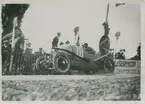 Biltävling, Frankrike.
Fotografi från John Neréns motorhistoriska samling.