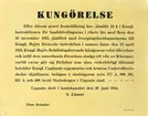 Kungörelse