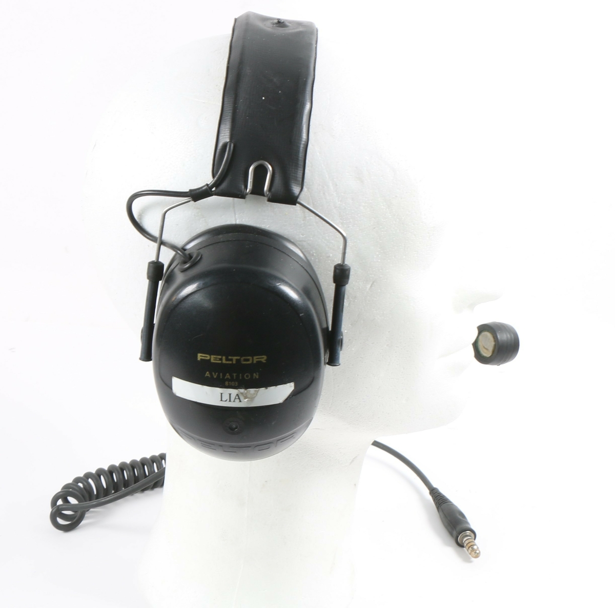 Headset sammen med flightsuit for loadmaster.