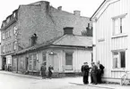 Hörnet Sandgärdsgatan / Bäckgatan, Växjö 1960.