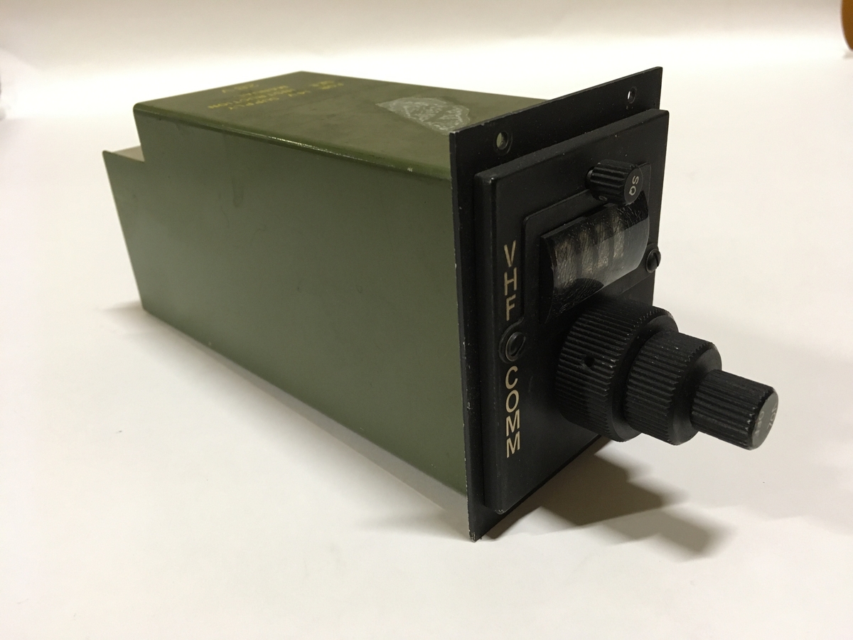 Manöverapparat VHF COMM, C-100A. Aircraft Radio Corporation, Boonton, NJ, USA