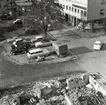 Båtsmansbacken efter rivning. Växjö, 1961.