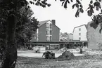 Båtsmansbacken efter rivning. Växjö, 1961.
