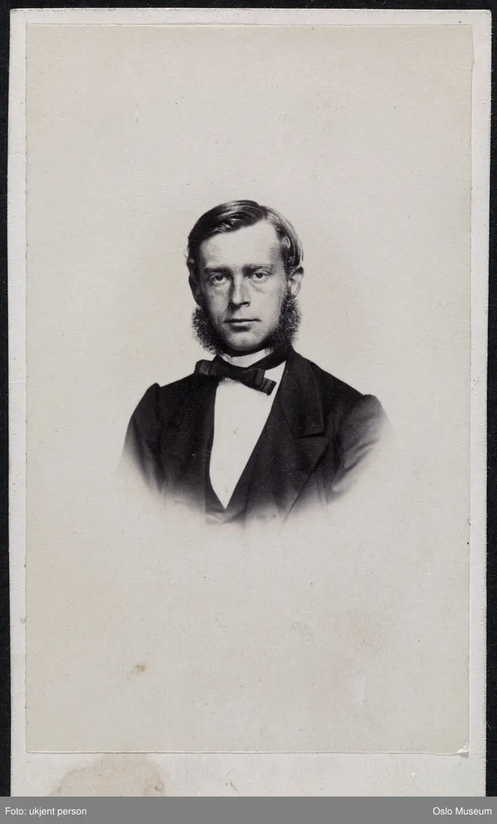 portrett, mann, kammerherre, vignettert brystbilde