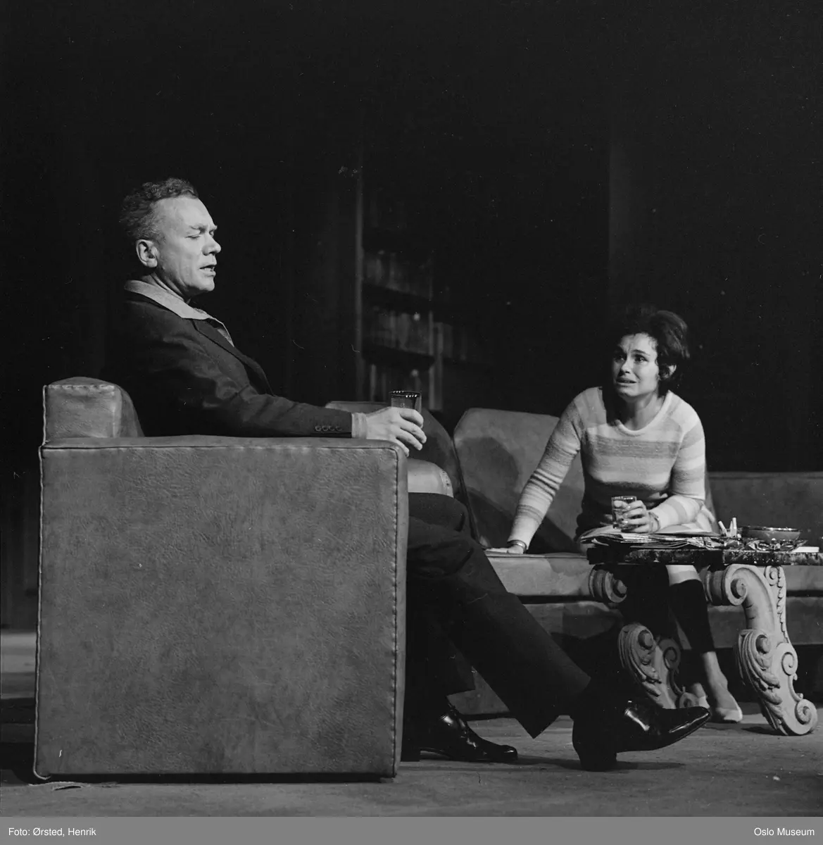 Nationaltheatret, sceneprøve, "Balansegang" av Edward Albee, skuespillere