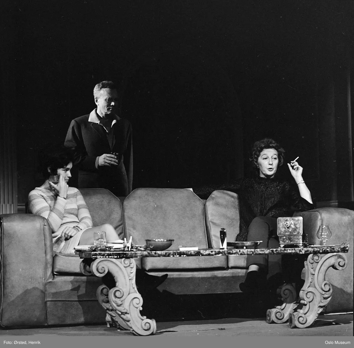 Nationaltheatret, sceneprøve, "Balansegang" av Edward Albee, skuespillere