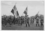 Gustav VI Adolf besöker Regementet,1950tal.
