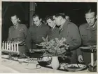 Julmiddag I4 regementsmatsal.1940tal. Överste Einar Appelgren mfl.