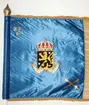 Skaraborgsbrigadens Artilleribataljon standar fördes i fält under KFÖ 1994.