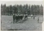 Dansk skytte I 4 Bana B 1968.
Danska laget uppställt