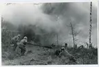 Finska trupper anfaller på karelska näset 4/9 1940.